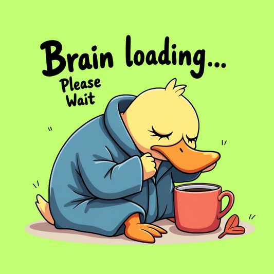 Brain Loading... Please Wait. 300 DPI PNG Digital Products.